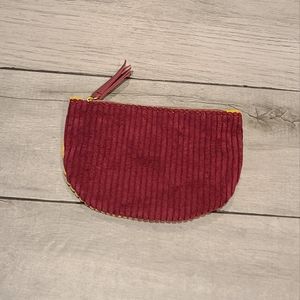 🍿Ipsy corduroy reversible make up bag🍉🎠 🌸 🍀 ✨️ 🏵💫🧋☃️🦋🐯🐠🦉